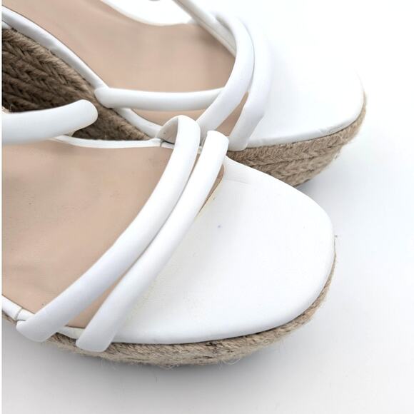 BP. Cohan Espadrille Platform Wedge Sandal Women's White Size US11 EU42 - Picture 9 of 11